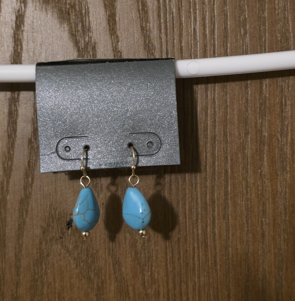 Turquoise Teardrop Earrings